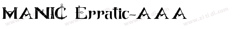 MANIC Erratic字体转换